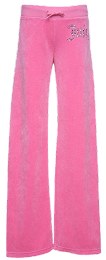 Pink Y2K Flare Track Pants